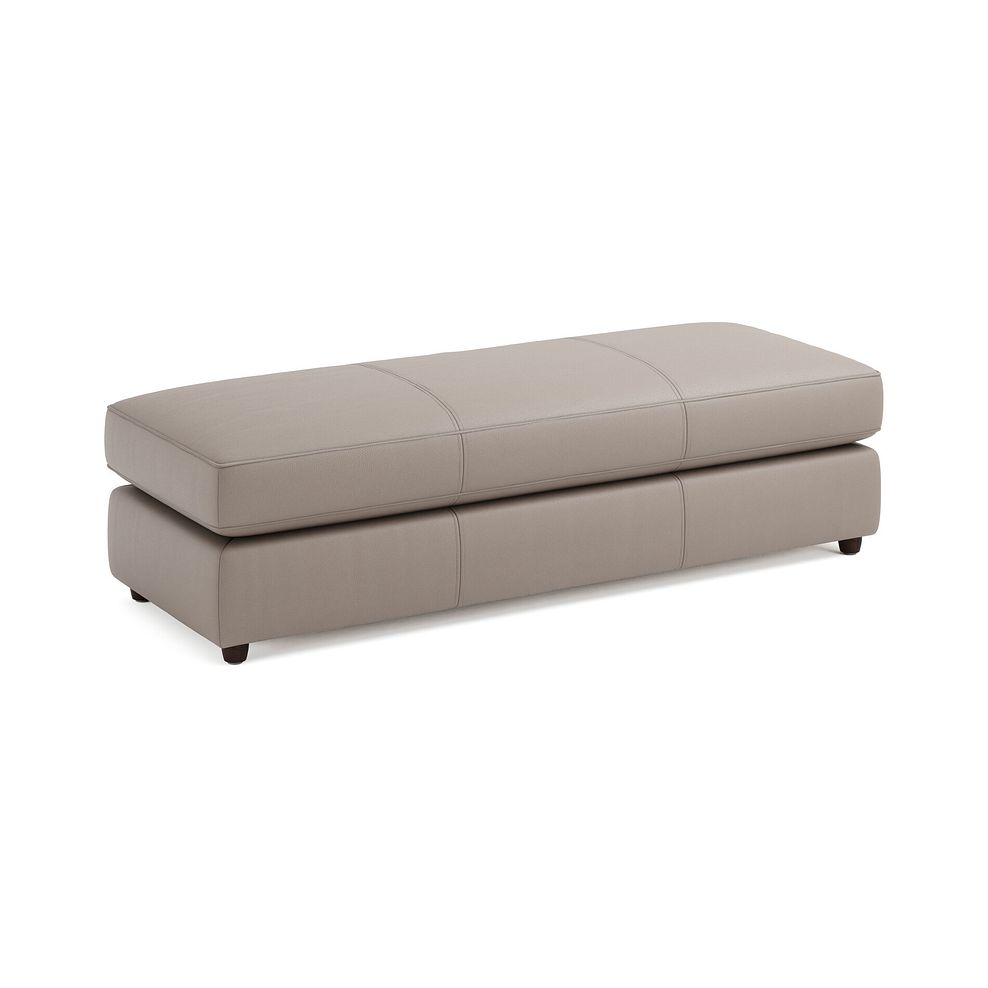 Marley Large Fender Footstool in  Oslo Oyster Leather 1