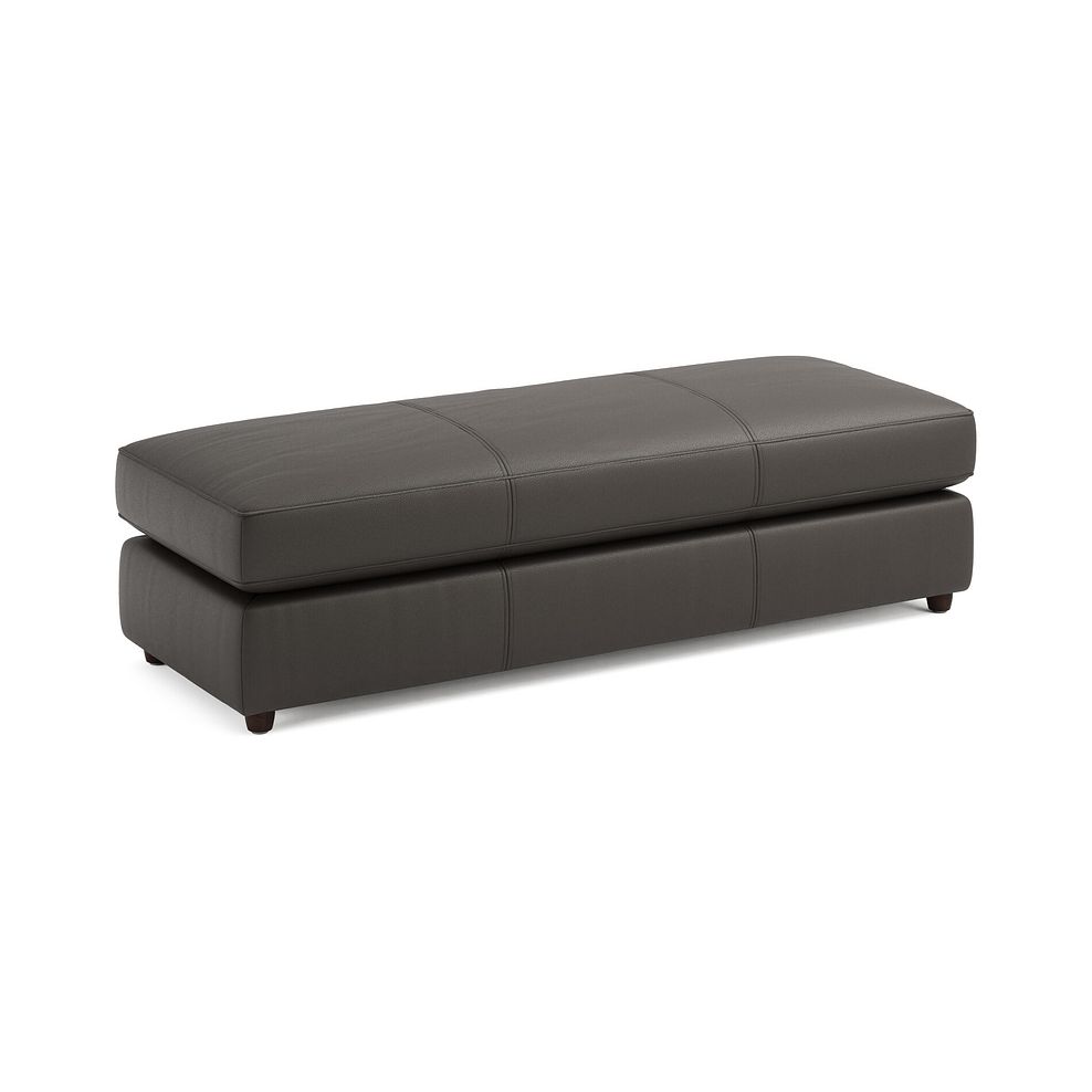 Marley Large Fender Footstool in  Oslo Storm Leather 1
