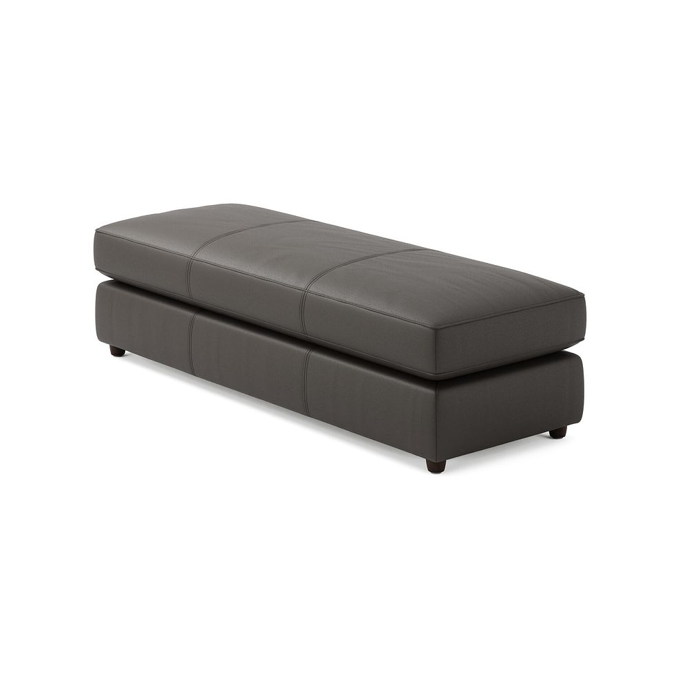 Marley Large Fender Footstool in  Oslo Storm Leather 2