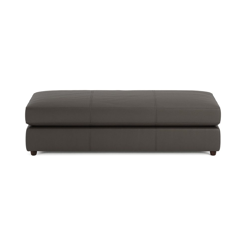 Marley Large Fender Footstool in  Oslo Storm Leather 3