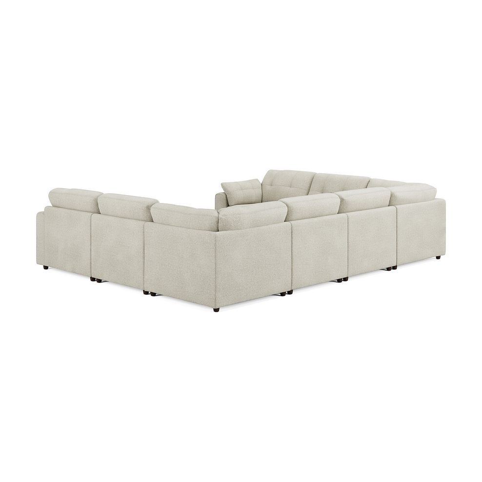 Marley Large U-Shape Modular Corner Sofa in Lila Ivory Fabric - Group 11 2