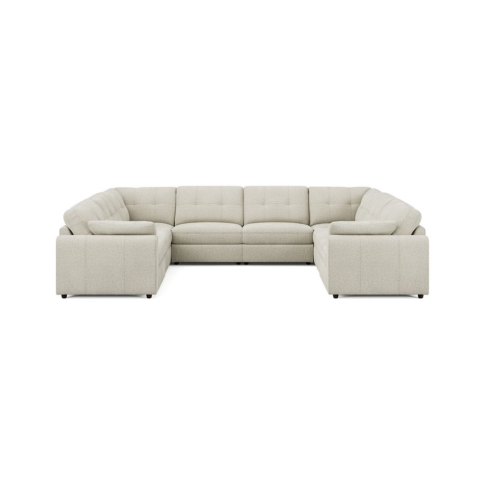 Marley Large U-Shape Modular Corner Sofa in Lila Ivory Fabric - Group 11 3