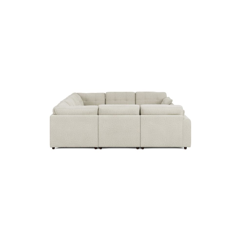 Marley Large U-Shape Modular Corner Sofa in Lila Ivory Fabric - Group 11 4