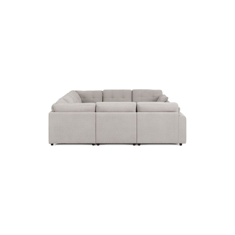 Marley Large U-Shape Modular Corner Sofa in Lila Stone Fabric - Group 11 4