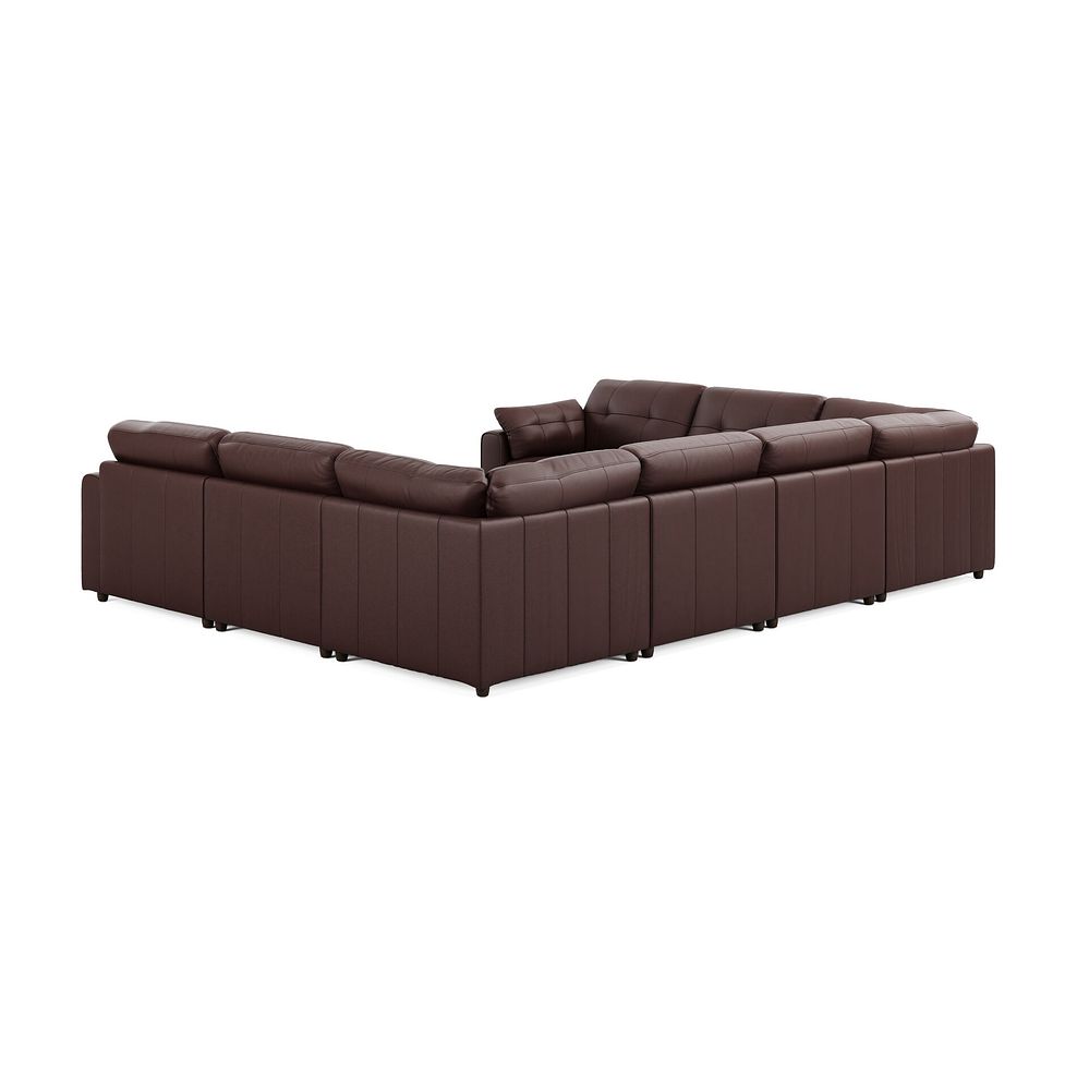 Marley Large U-Shape Modular Corner Sofa in Oslo Chestnut Leather - Group 11 3