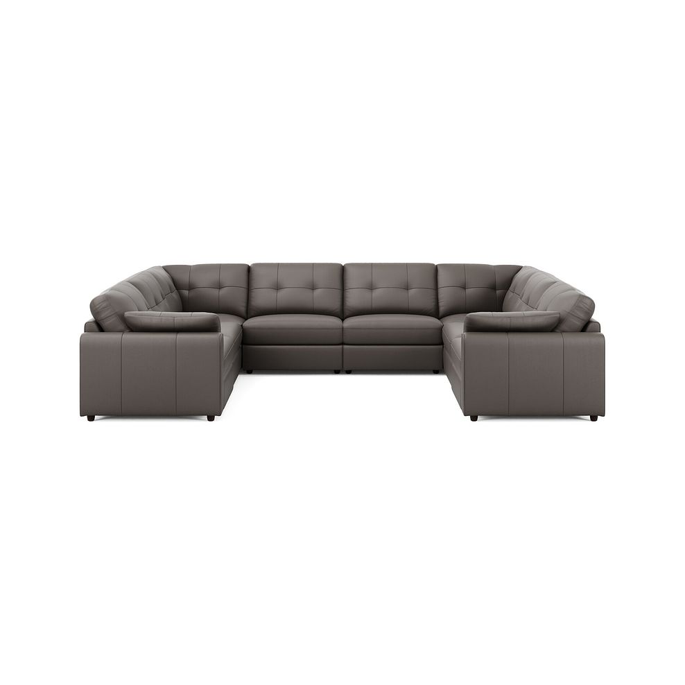 Marley Large U-Shape Modular Corner Sofa in Oslo Elephant Grey Leather - Group 11 2