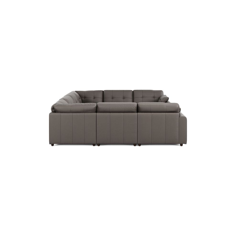 Marley Large U-Shape Modular Corner Sofa in Oslo Elephant Grey Leather - Group 11 4