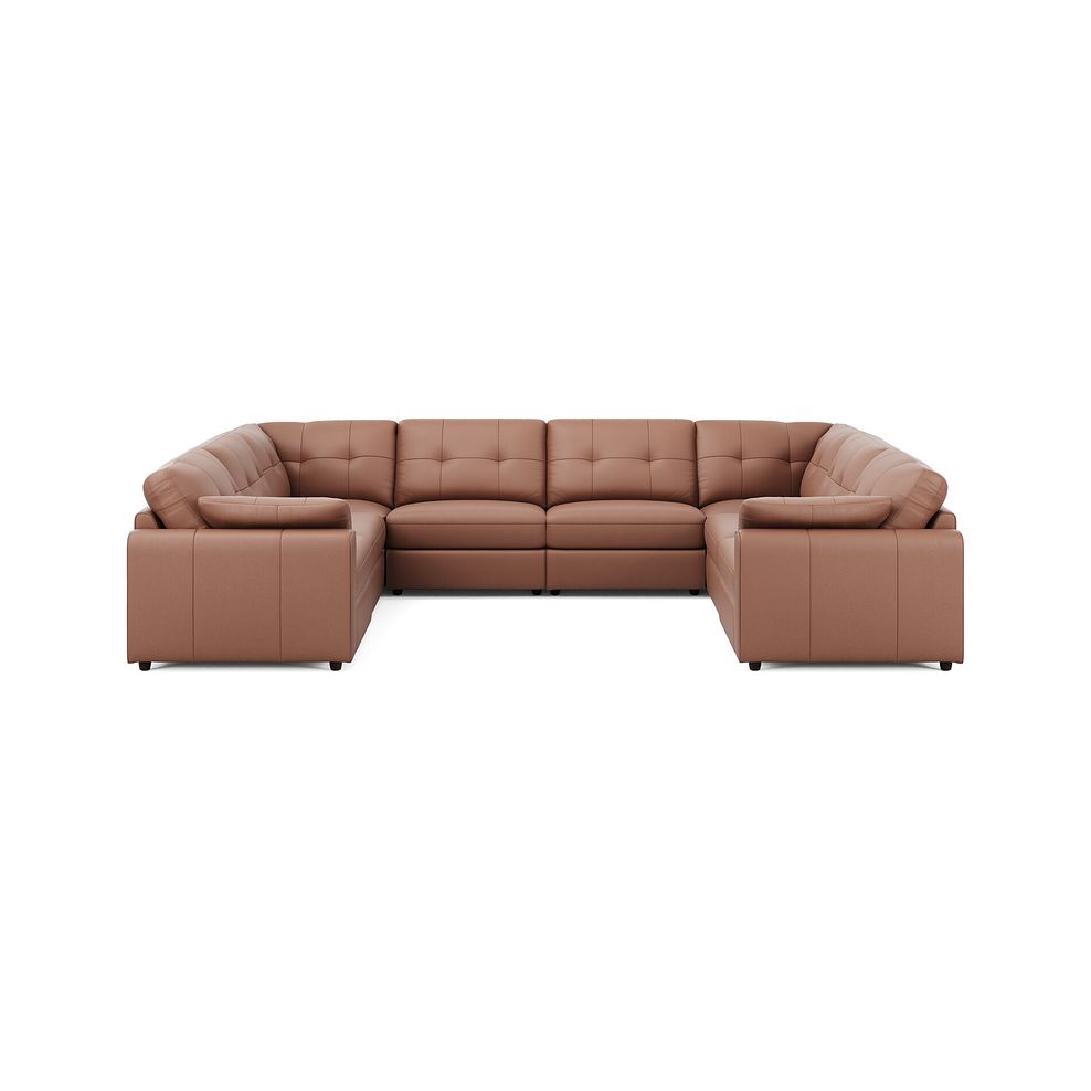 Marley Large U-Shape Modular Corner Sofa in Oslo Mocha Mouse Leather - Group 11 2