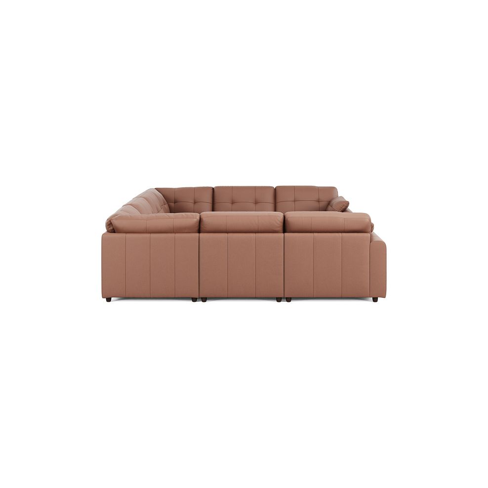 Marley Large U-Shape Modular Corner Sofa in Oslo Mocha Mouse Leather - Group 11 4