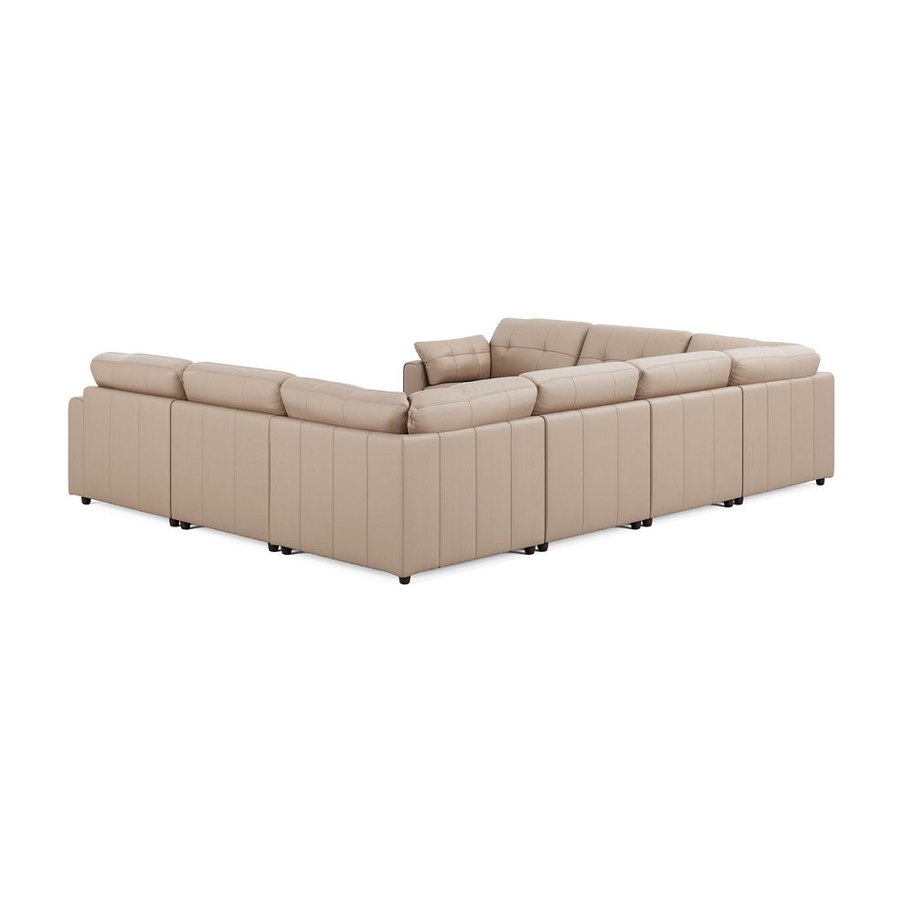 Marley Large U-Shape Modular Corner Sofa in Oslo Mushroom Leather - Group 11 3