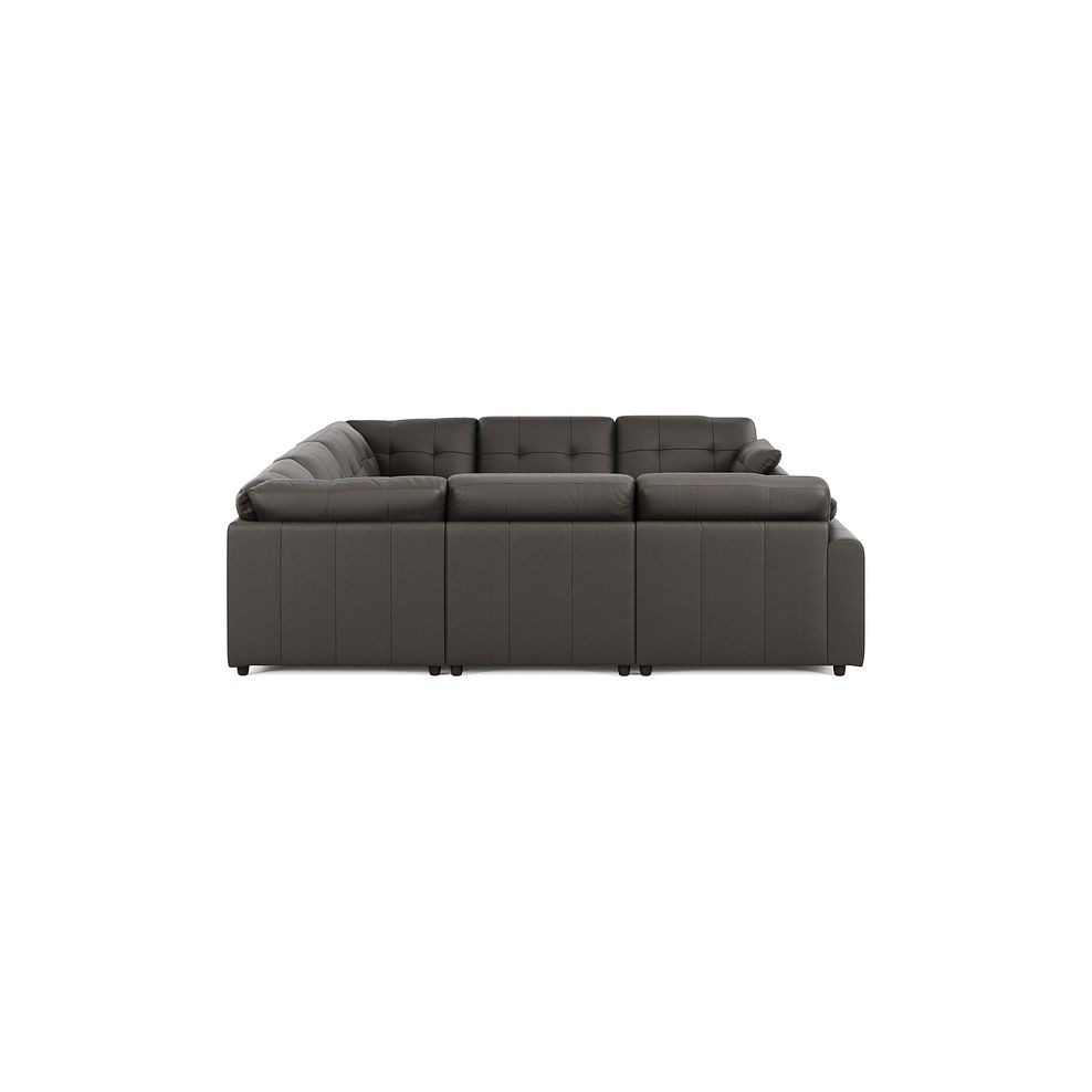 Marley Large U-Shape Modular Corner Sofa in Oslo Storm Leather - Group 11 4