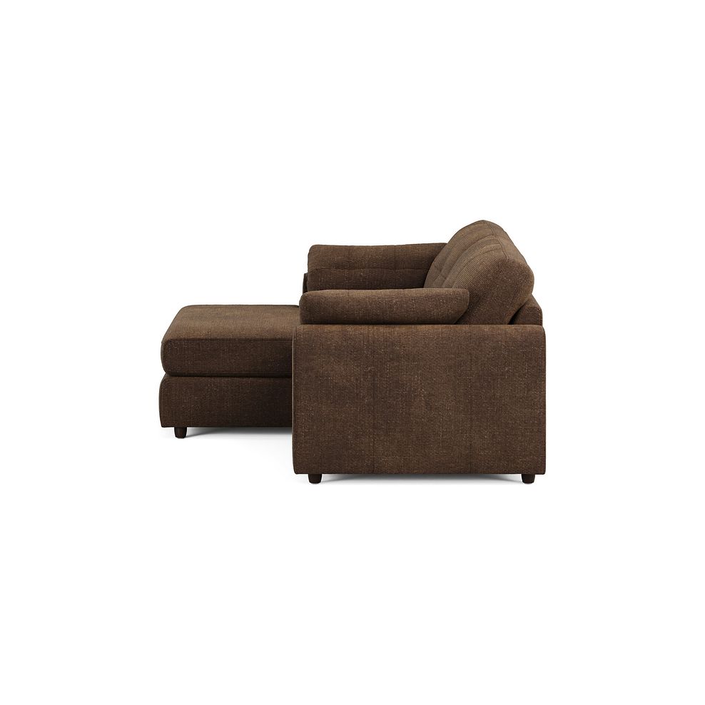 Marley Modular 2 Seater Left Hand Compact Chaise Sofa in Lila Chocolate Fabric - Group 12 4