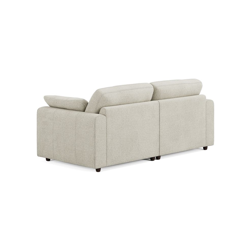 Marley Modular 2 Seater Left Hand Compact Chaise Sofa in Lila Ivory Fabric - Group 12 2