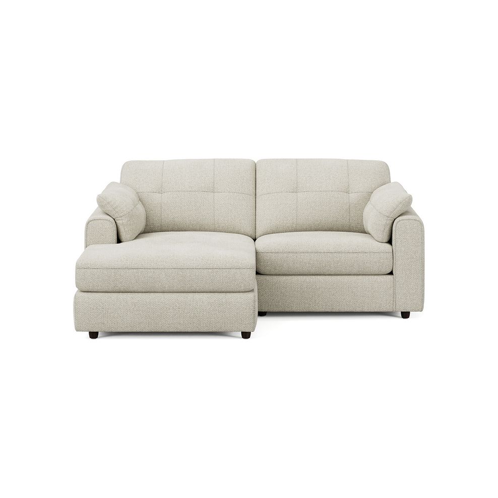 Marley Modular 2 Seater Left Hand Compact Chaise Sofa in Lila Ivory Fabric - Group 12 3