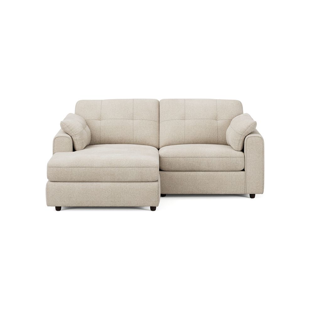 Marley Modular 2 Seater Left Hand Compact Chaise Sofa in Lila Natural Fabric - Group 12 3
