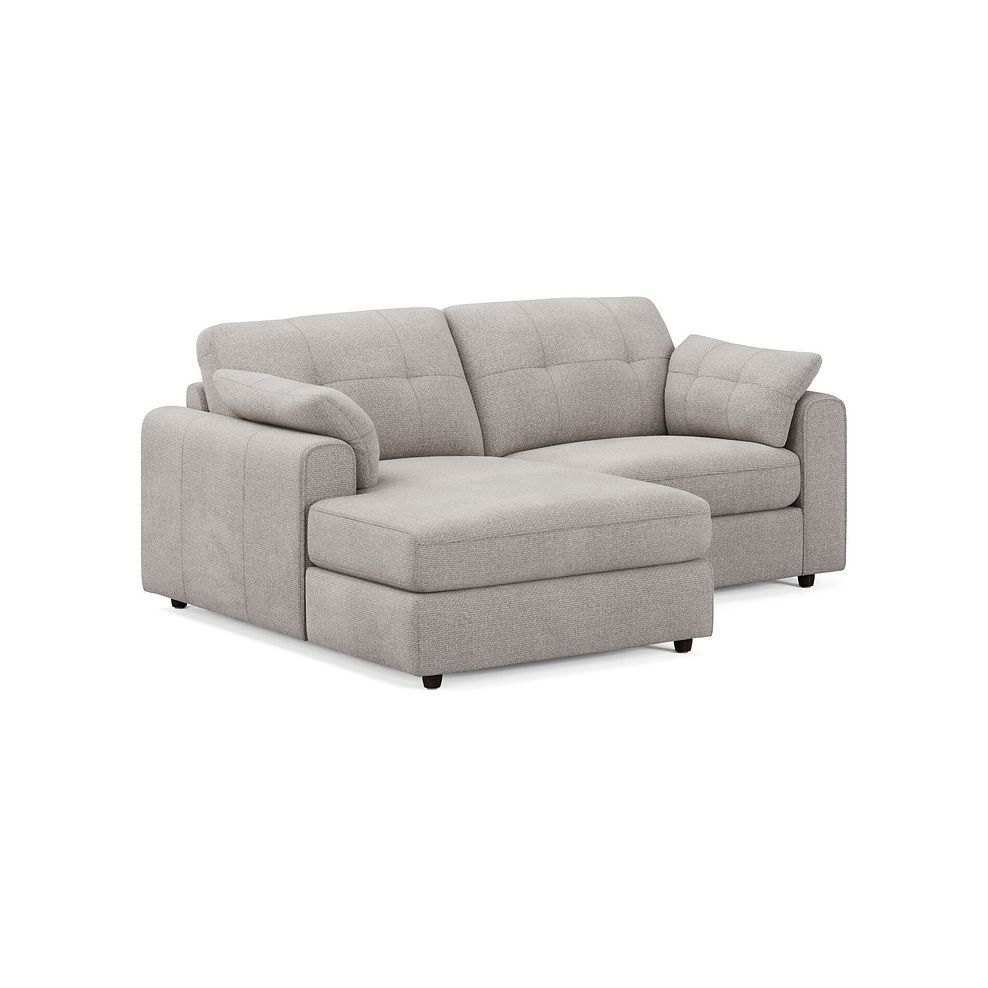 Marley Modular 2 Seater Left Hand Compact Chaise Sofa in  Lila Stone Fabric - Group 12 1
