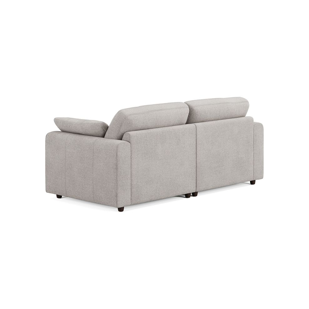 Marley Modular 2 Seater Left Hand Compact Chaise Sofa in  Lila Stone Fabric - Group 12 2