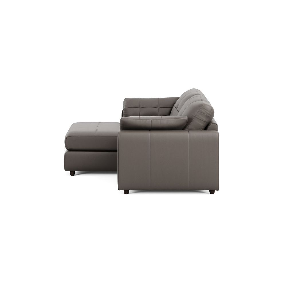 Marley Modular 2 Seater Left Hand Compact Chaise Sofa in Oslo Elephant Grey Leather - Group 12 4