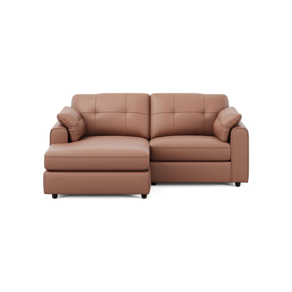 Marley Modular 2 Seater Left Hand Compact Chaise Sofa in Oslo Mocha Mouse Leather - Group 12 3