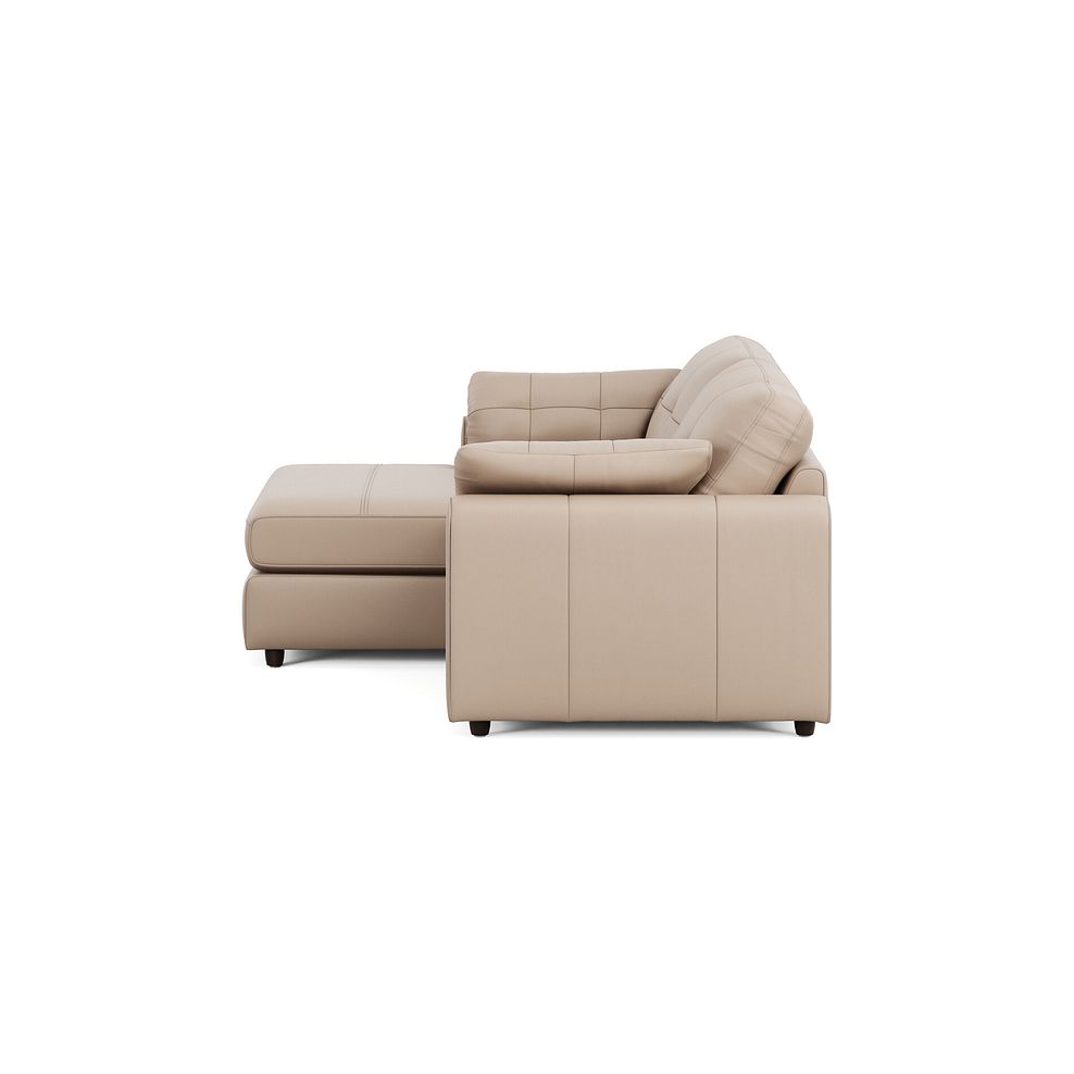 Marley Modular 2 Seater Left Hand Compact Chaise Sofa in Oslo Mushroom Leather - Group 12 4