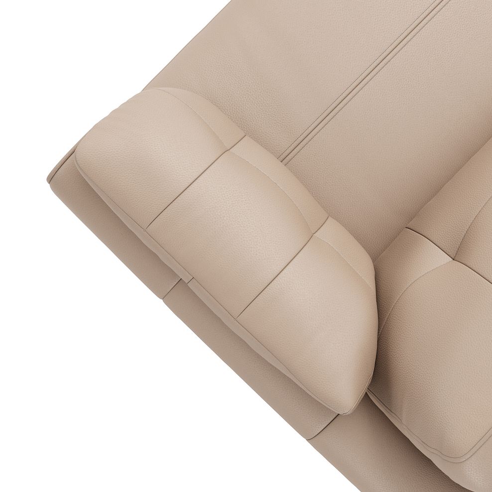 Marley Modular 2 Seater Left Hand Compact Chaise Sofa in Oslo Mushroom Leather - Group 12 8