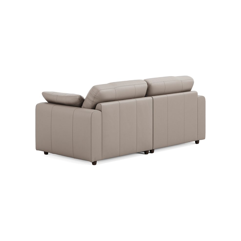 Marley Modular 2 Seater Left Hand Compact Chaise Sofa in Oslo Oyster Leather - Group 12 2