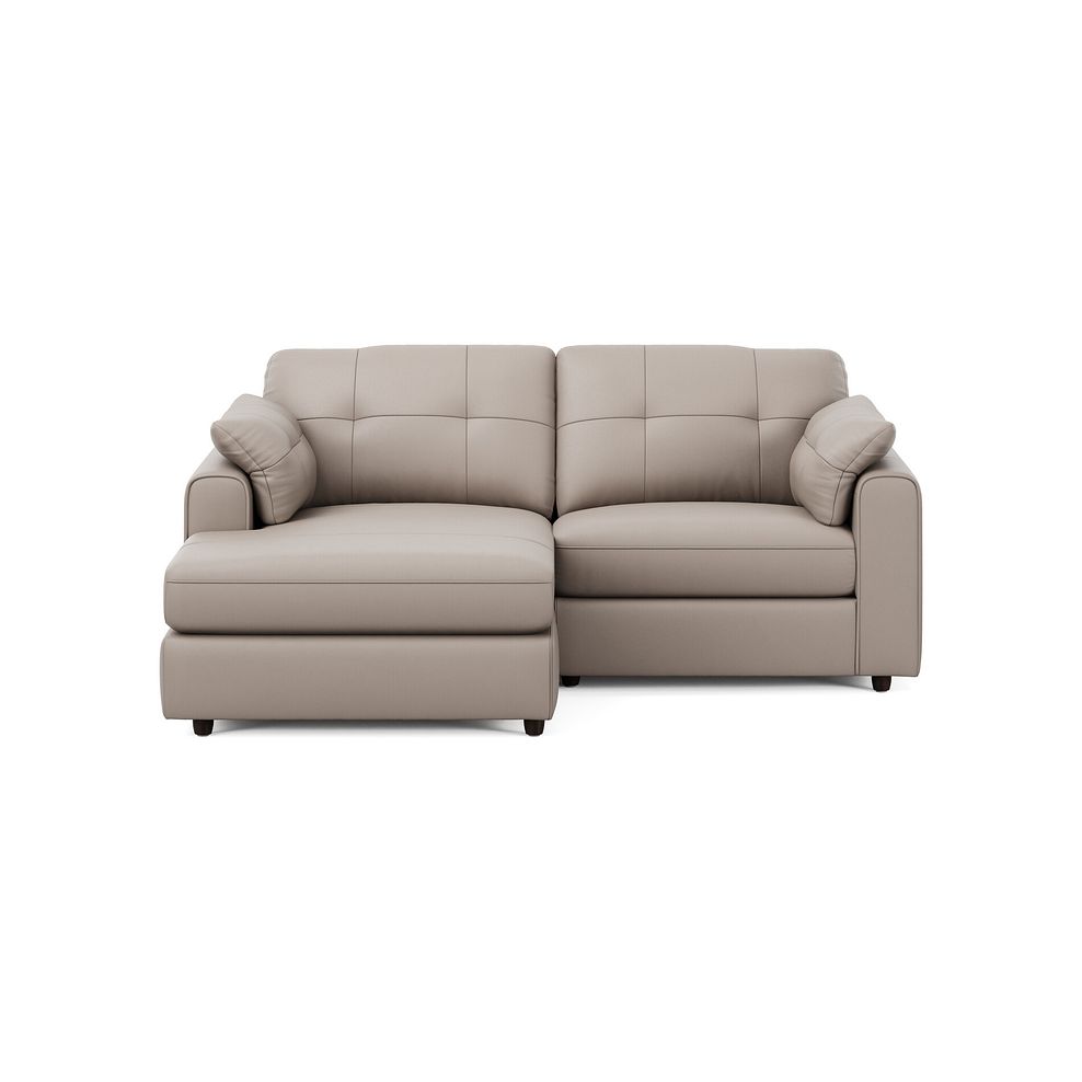 Marley Modular 2 Seater Left Hand Compact Chaise Sofa in Oslo Oyster Leather - Group 12 3