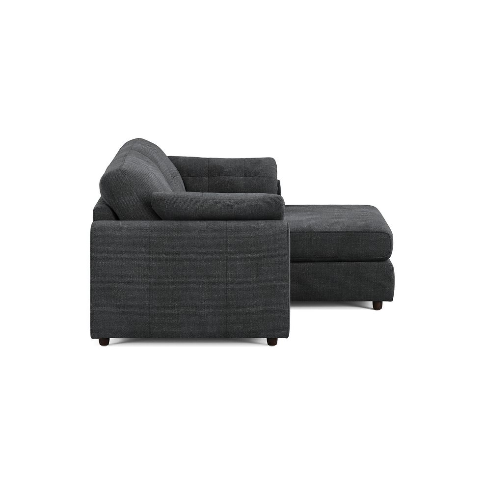 Marley Modular 2 Seater Right Hand Compact Chaise Sofa in Lila Charcoal Fabric - Group 13 4