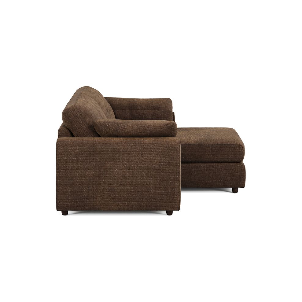 Marley Modular 2 Seater Right Hand Compact Chaise Sofa in Lila Chocolate Fabric - Group 13 4