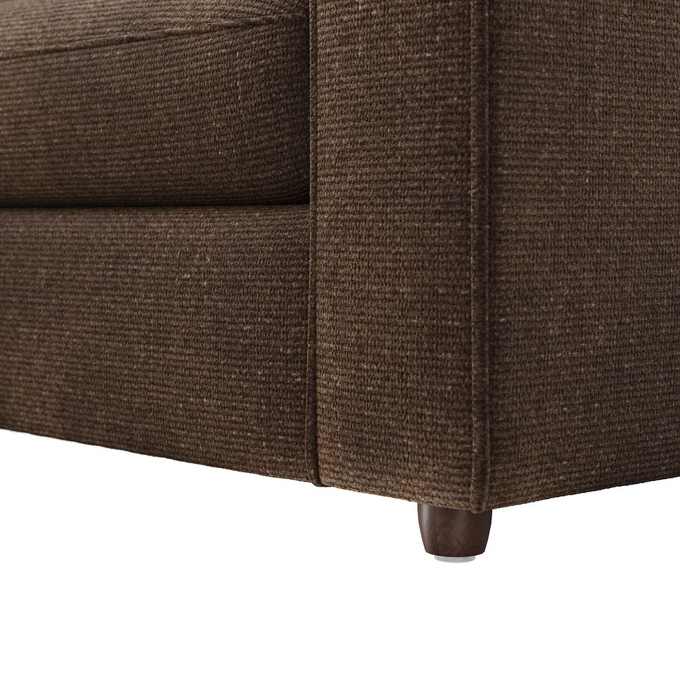 Marley Modular 2 Seater Right Hand Compact Chaise Sofa in Lila Chocolate Fabric - Group 13 7