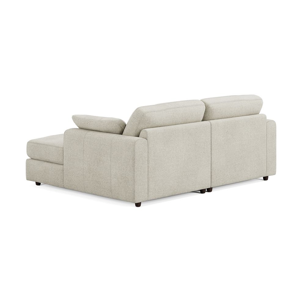Marley Modular 2 Seater Right Hand Compact Chaise Sofa in Lila Ivory Fabric - Group 13 2