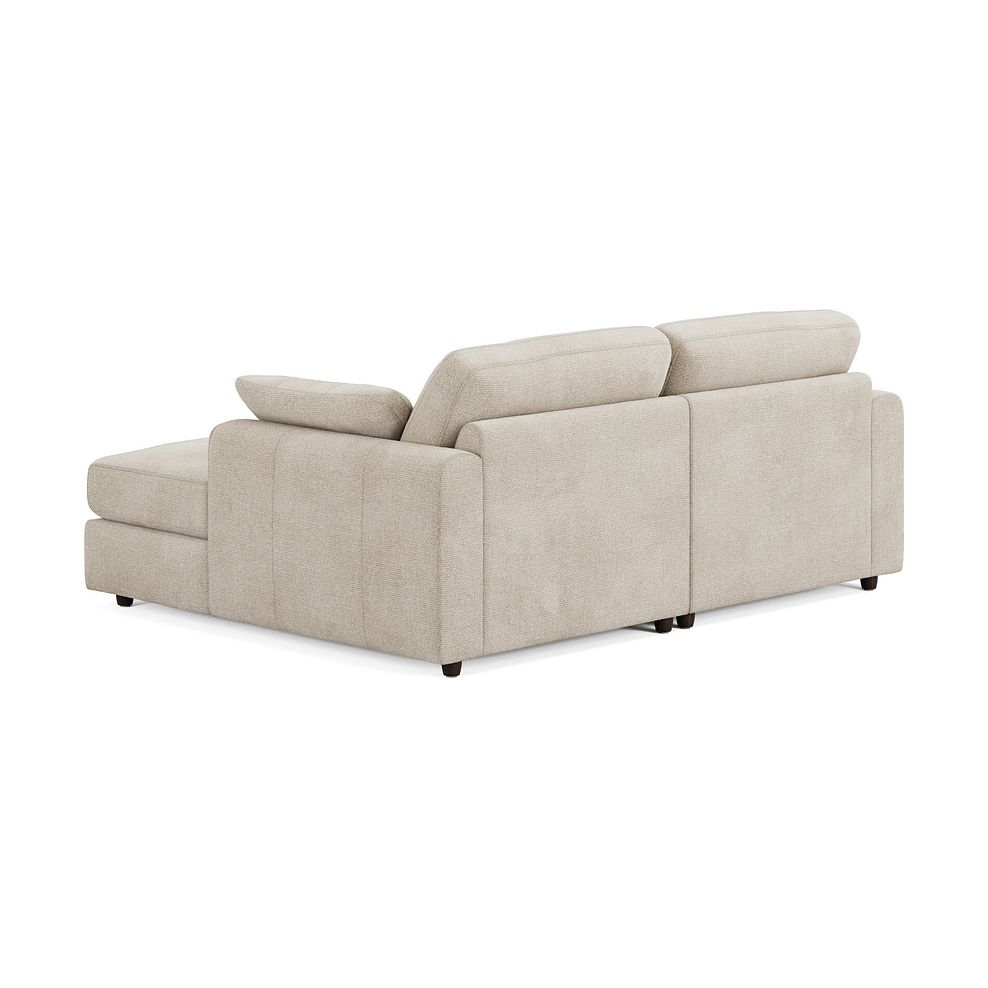 Marley Modular 2 Seater Right Hand Compact Chaise Sofa in Lila Natural Fabric - Group 13 2