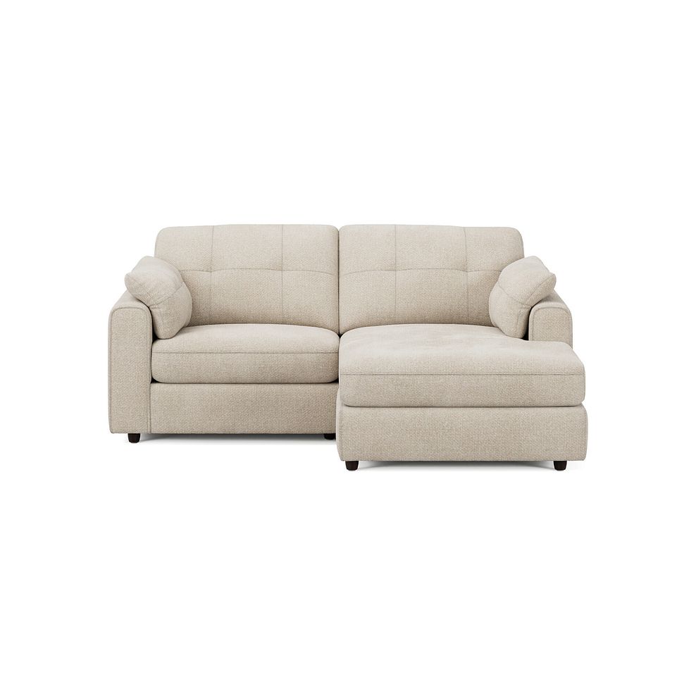 Marley Modular 2 Seater Right Hand Compact Chaise Sofa in Lila Natural Fabric - Group 13 3