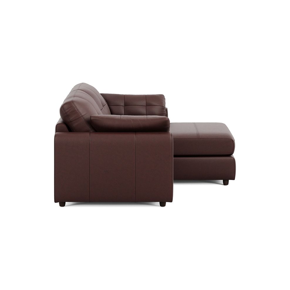 Marley Modular 2 Seater Right Hand Compact Chaise Sofa in Oslo Chestnut Leather - Group 13 4