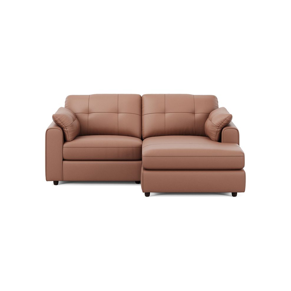 Marley Modular 2 Seater Right Hand Compact Chaise Sofa in Oslo Mocha Mouse Leather - Group 13 2
