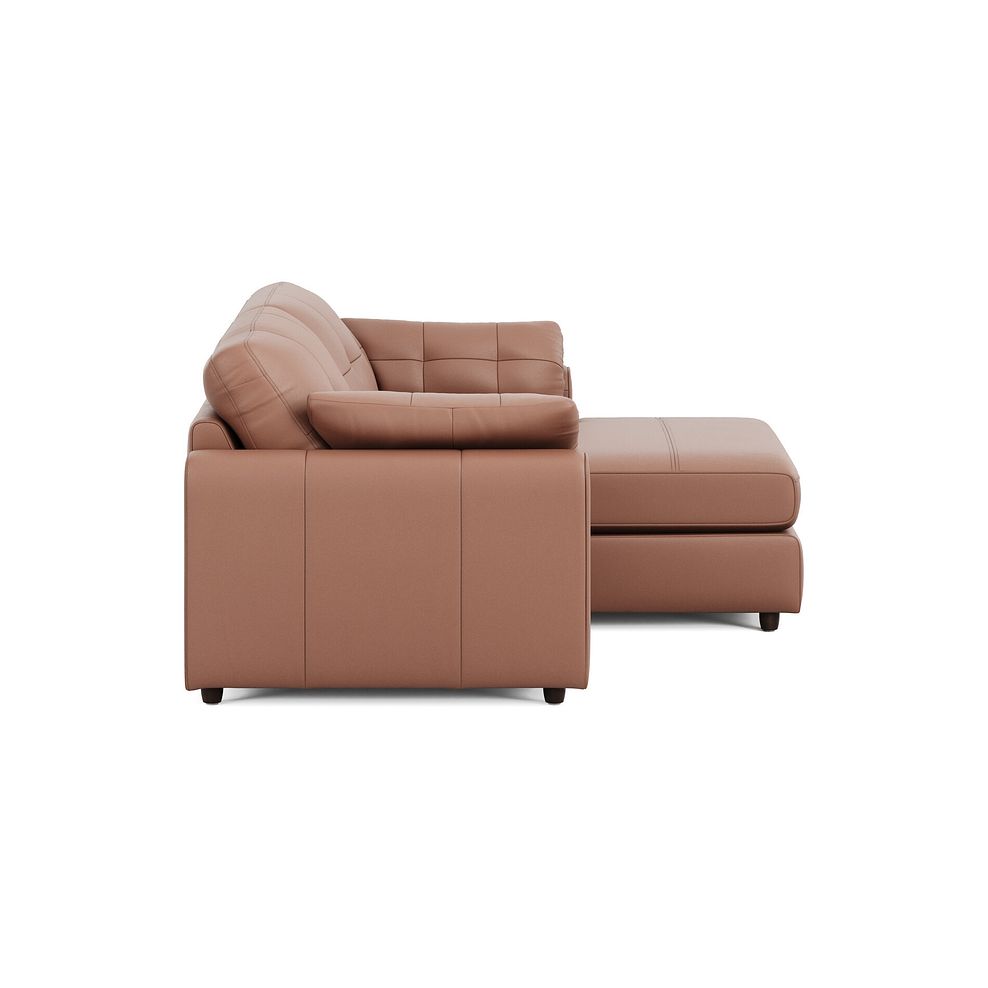 Marley Modular 2 Seater Right Hand Compact Chaise Sofa in Oslo Mocha Mouse Leather - Group 13 4