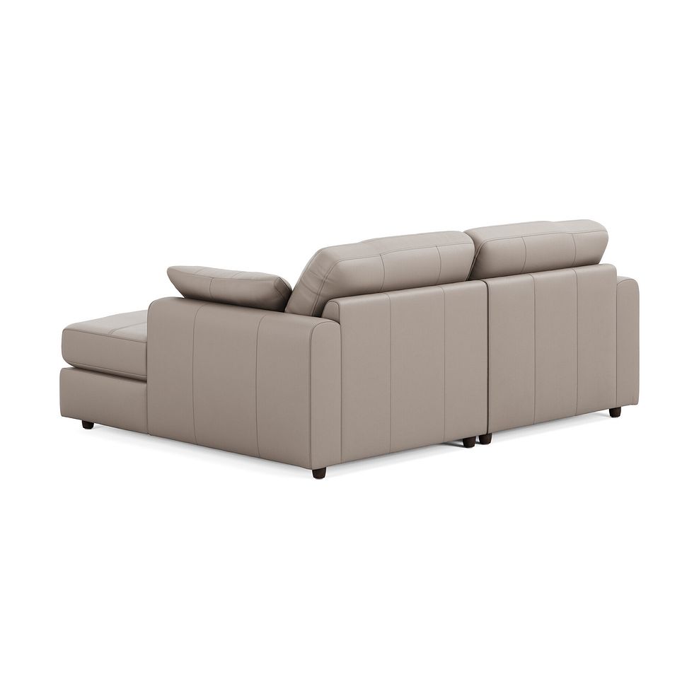 Marley Modular 2 Seater Right Hand Compact Chaise Sofa in Oslo Oyster Leather - Group 13 2