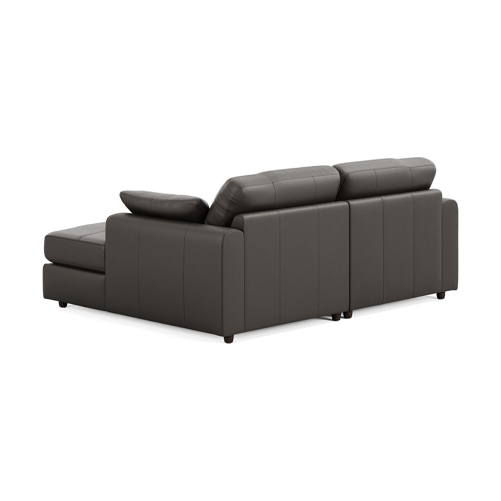Marley Modular 2 Seater Right Hand Compact Chaise Sofa in Oslo Storm Leather - Group 13 2