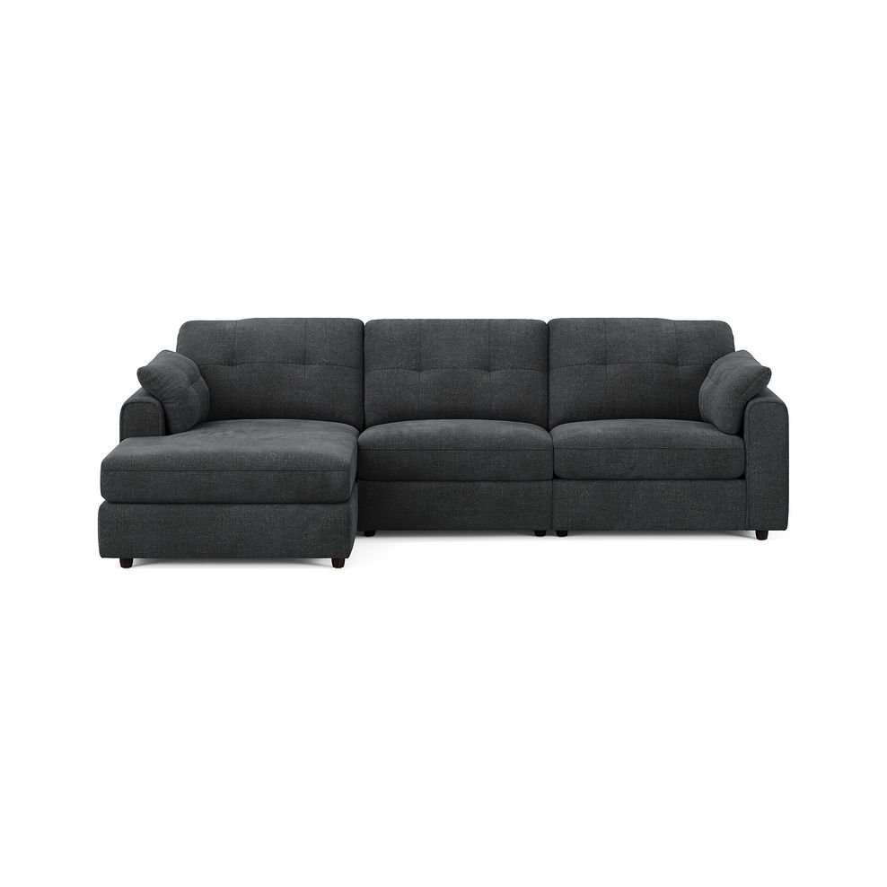 Marley Modular 3 Seater Left Hand Chaise Sofa in Lila Charcoal Fabric - Group 14 3