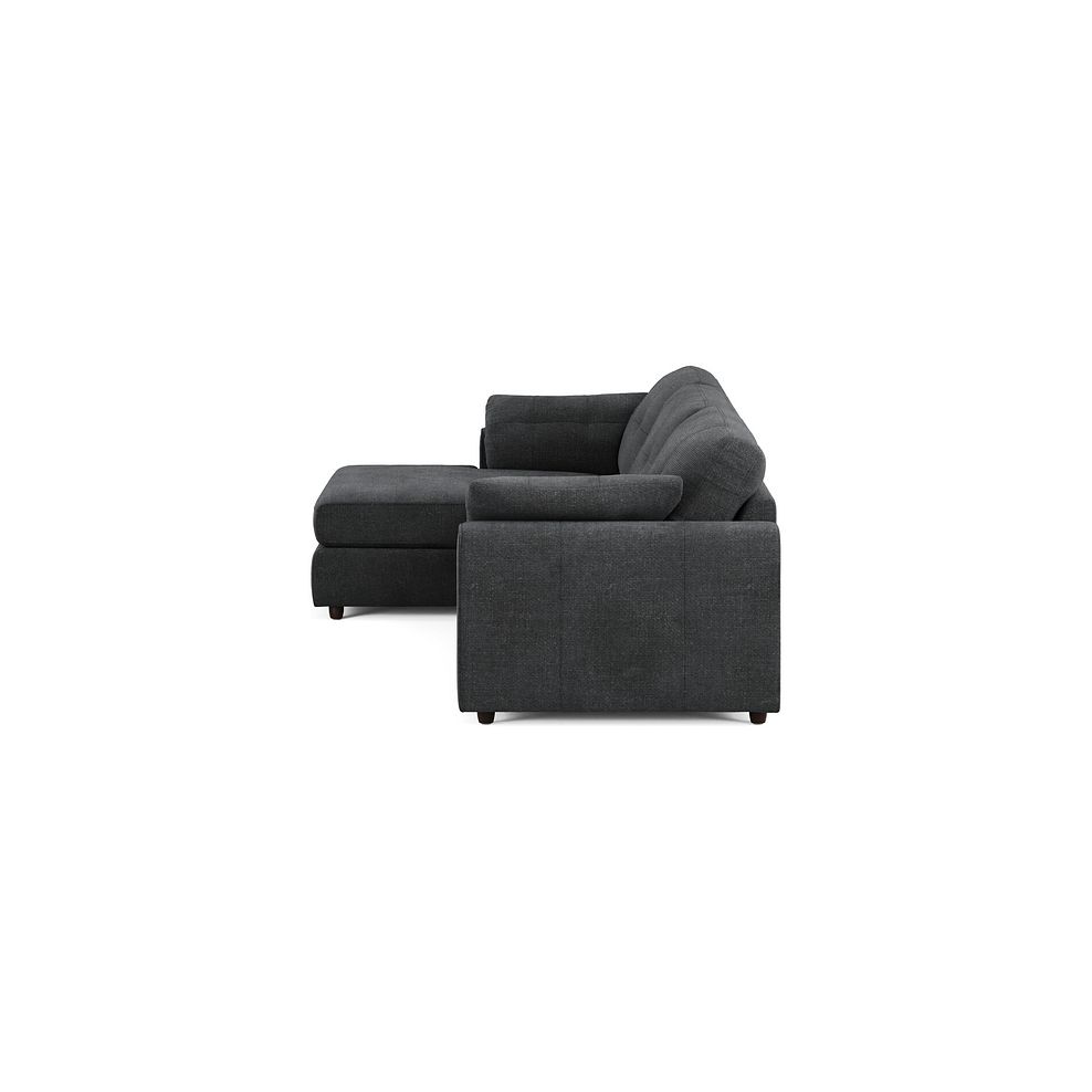 Marley Modular 3 Seater Left Hand Chaise Sofa in Lila Charcoal Fabric - Group 14 4