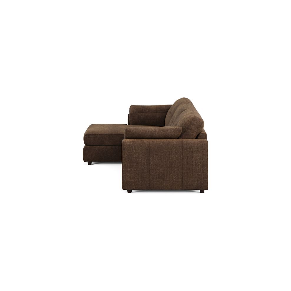 Marley Modular 3 Seater Left Hand Chaise Sofa in Lila Chocolate Fabric - Group 14 4