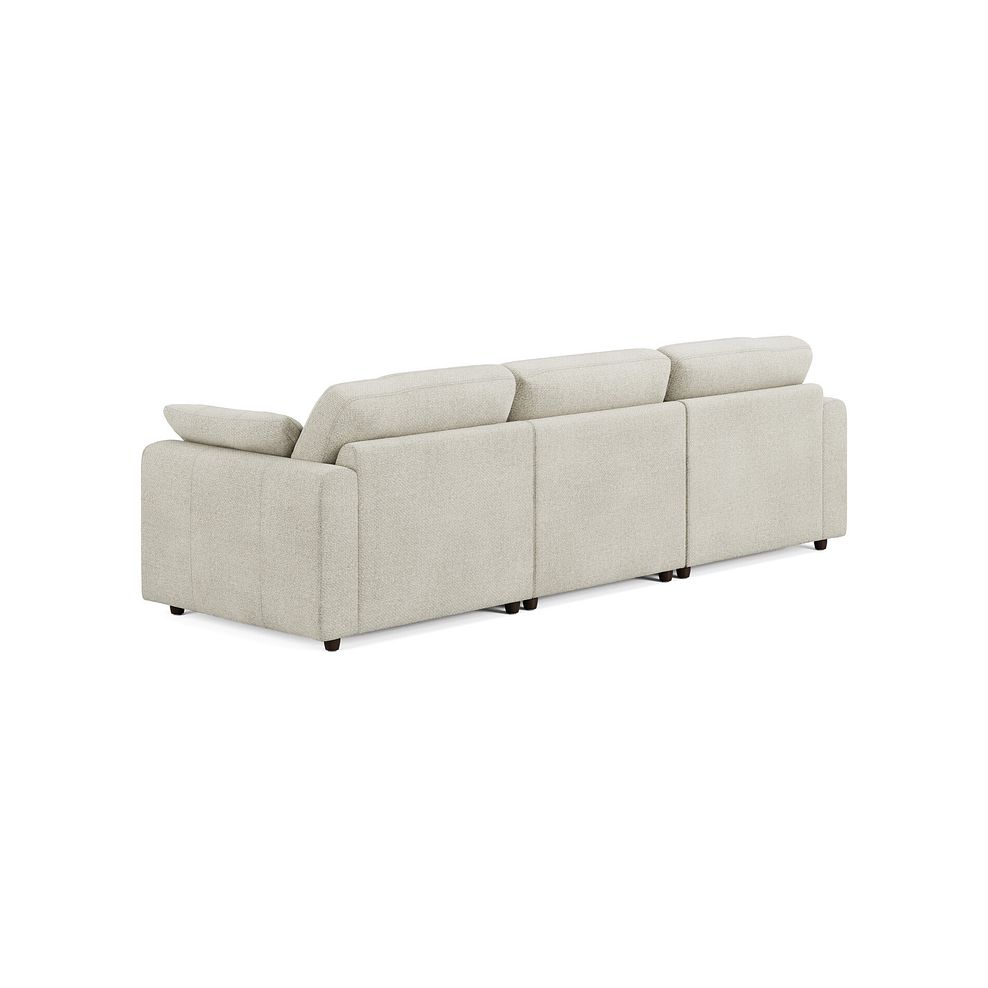 Marley Modular 3 Seater Left Hand Chaise Sofa in Lila Ivory Fabric - Group 14 2