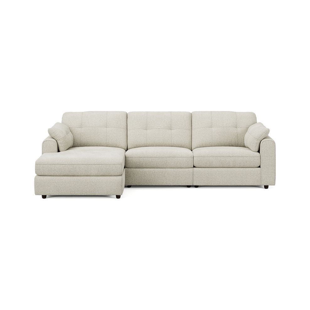 Marley Modular 3 Seater Left Hand Chaise Sofa in Lila Ivory Fabric - Group 14 3