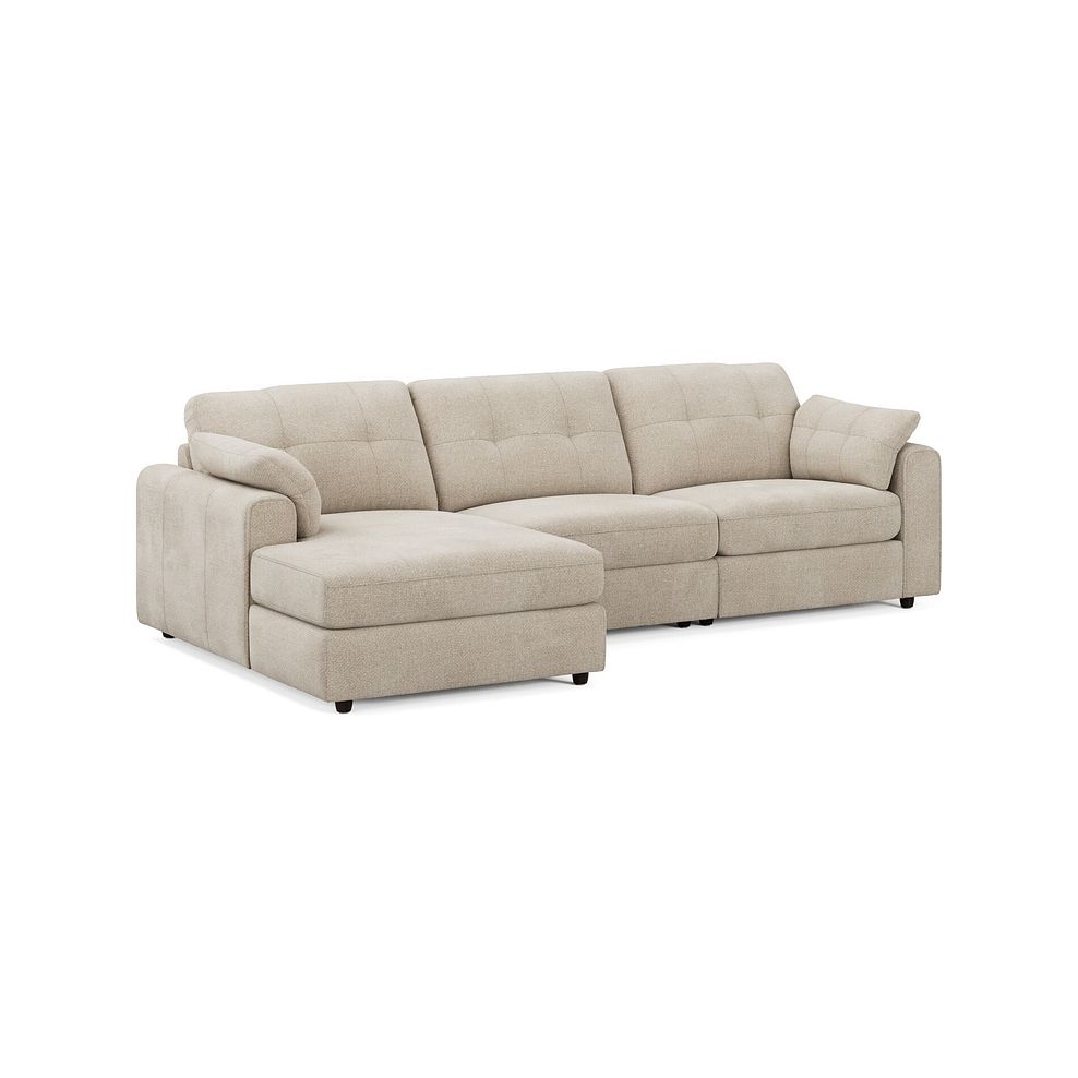Marley Modular 3 Seater Left Hand Chaise Sofa in Lila Natural Fabric - Group 14 1
