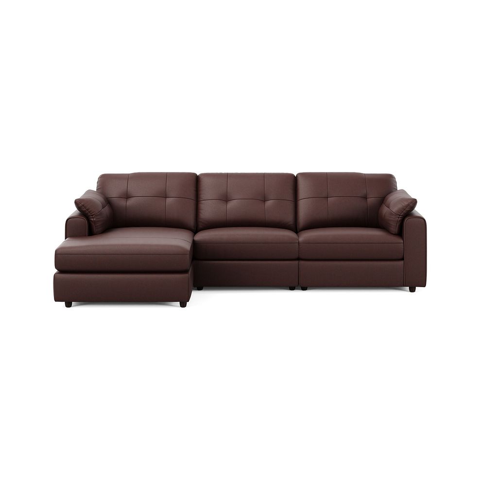 Marley Modular 3 Seater Left Hand Chaise Sofa in Oslo Chestnut Leather - Group 14 3