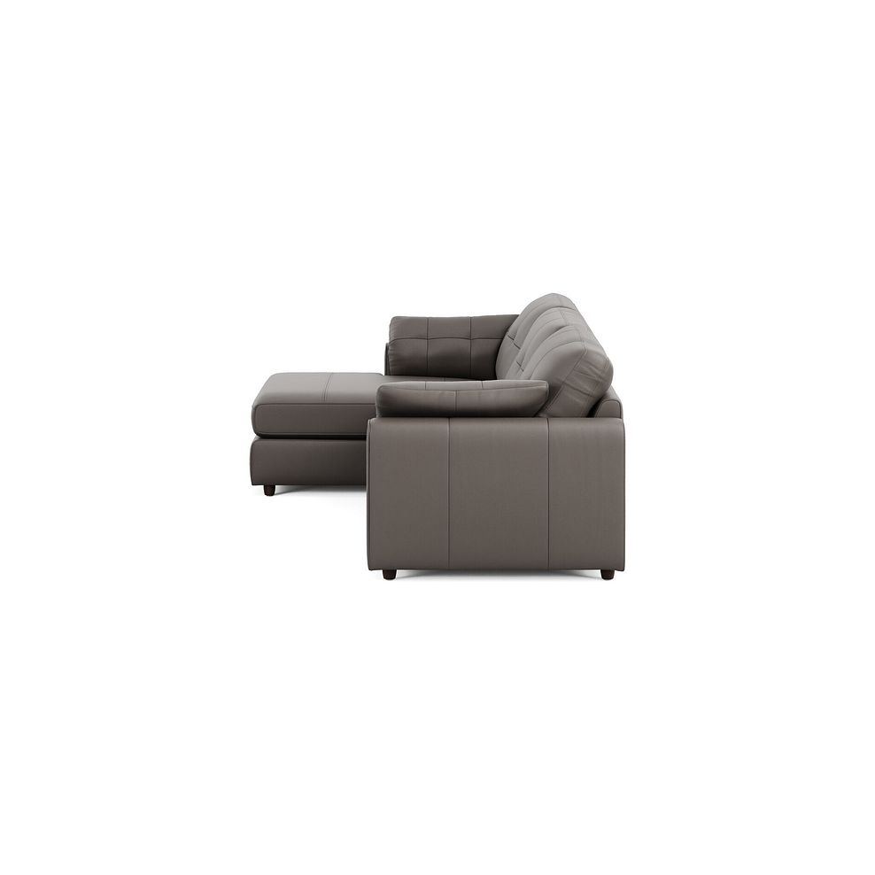 Marley Modular 3 Seater Left Hand Chaise Sofa in Oslo Elephant Grey Leather - Group 14 4