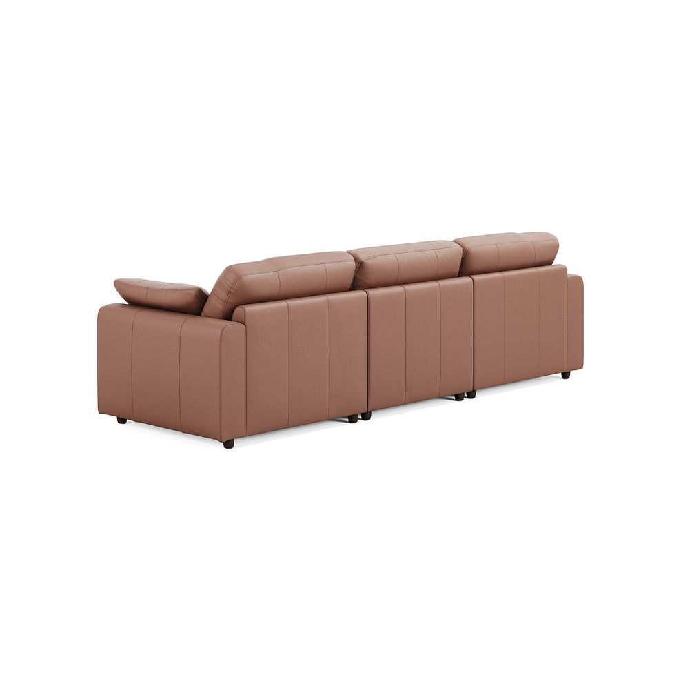 Marley Modular 3 Seater Left Hand Chaise Sofa in Oslo Mocha Mouse Leather - Group 14 2