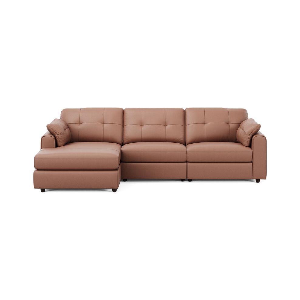 Marley Modular 3 Seater Left Hand Chaise Sofa in Oslo Mocha Mouse Leather - Group 14 3