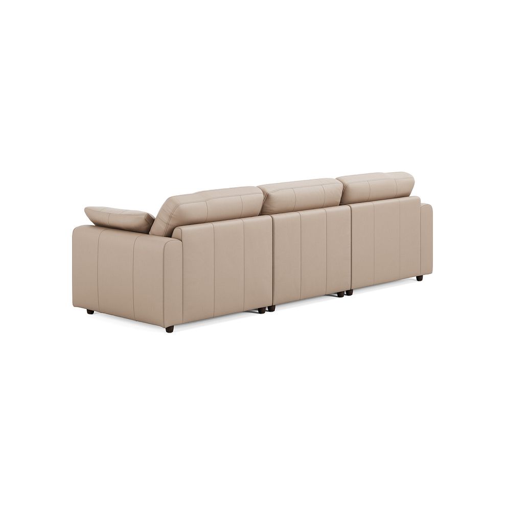 Marley Modular 3 Seater Left Hand Chaise Sofa in Oslo Mushroom Leather - Group 14 2