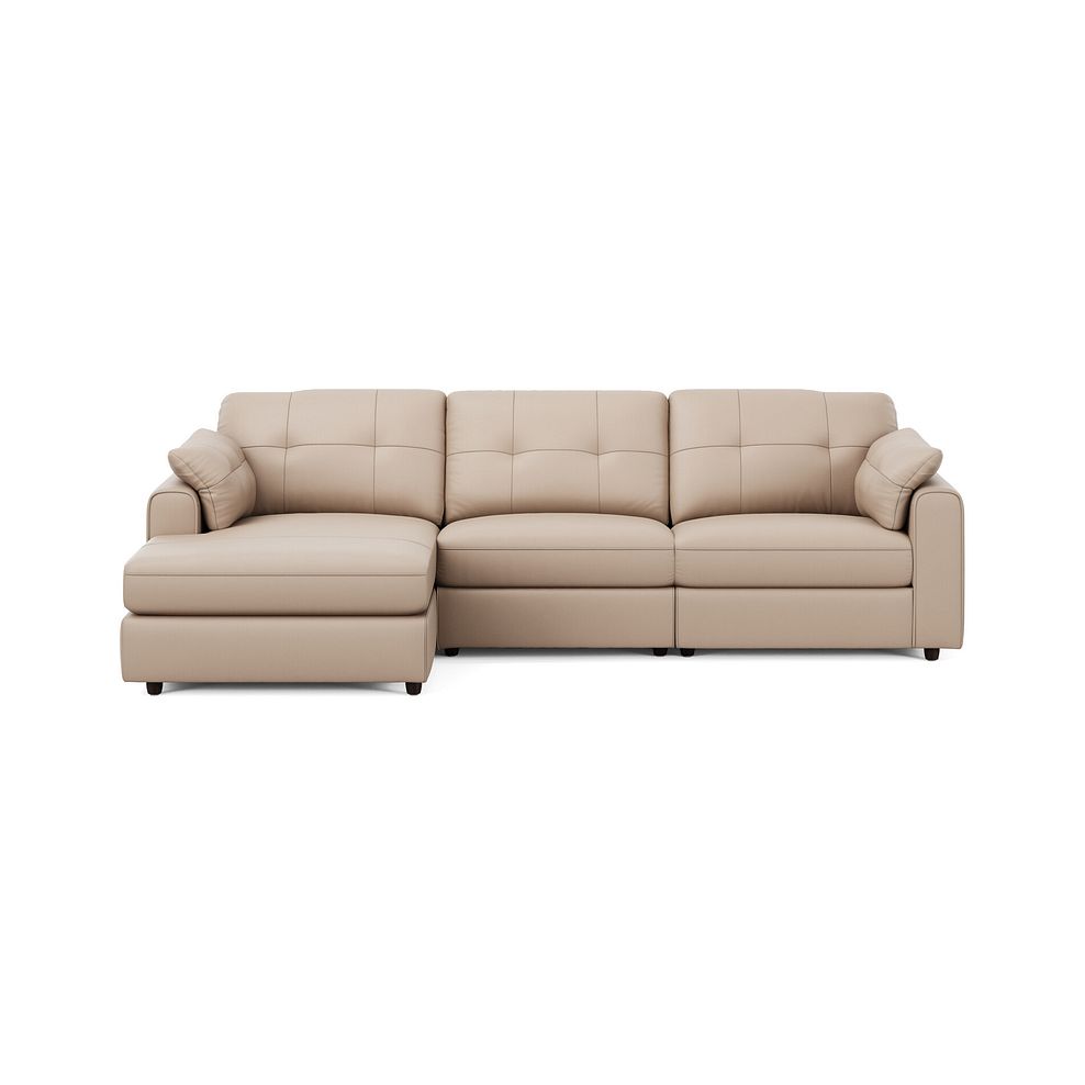 Marley Modular 3 Seater Left Hand Chaise Sofa in Oslo Mushroom Leather - Group 14 3